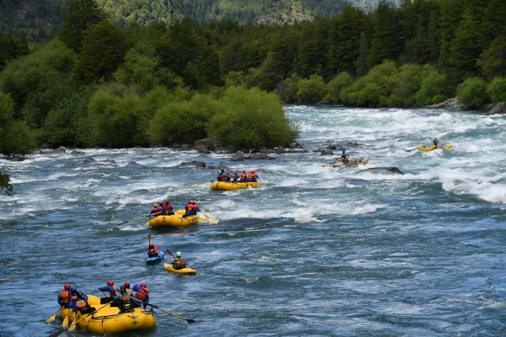 Rafting auf dem Fluss Futalefú