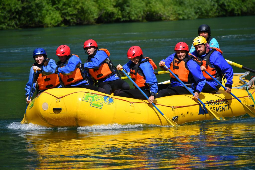 Raftingboot auf dem Rio Futaleufú