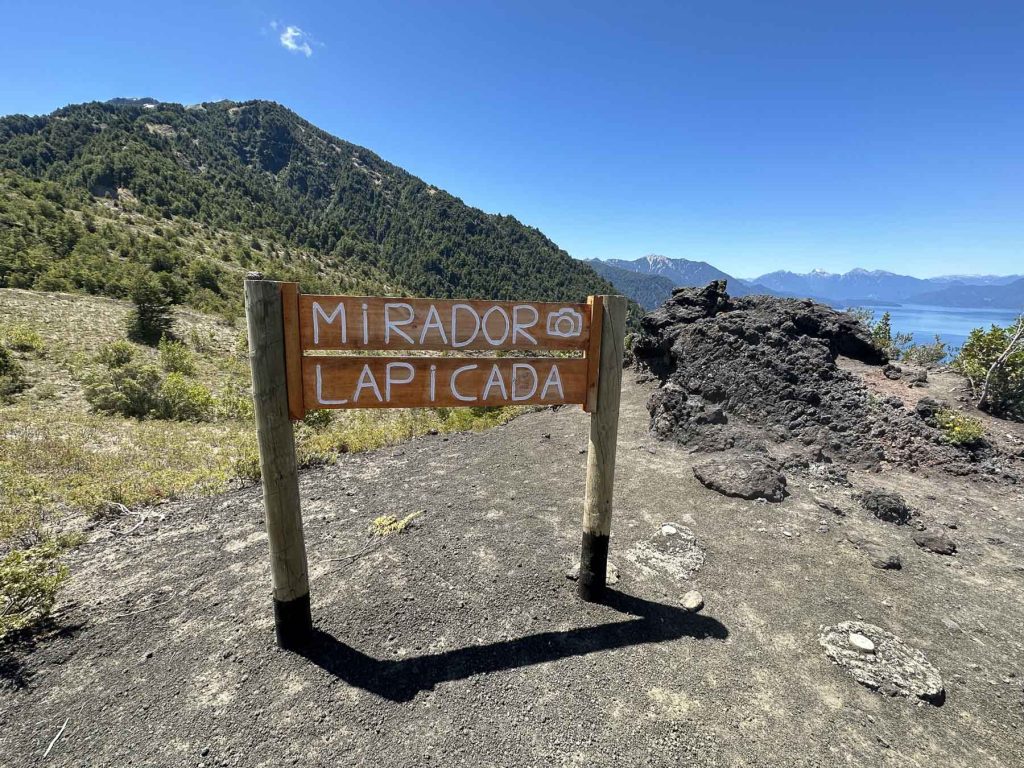 Mirrador Lapicda, Ziel der Wanderung im Vicente Pérez Rosales Nationalpark, Chile