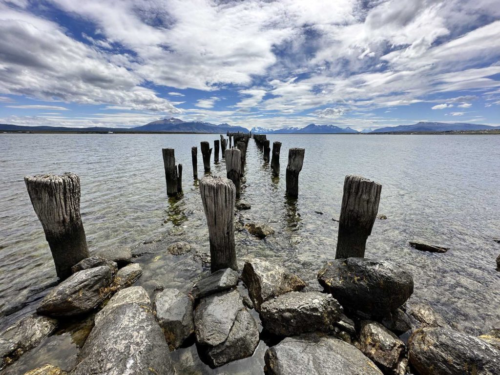 Alter Bootssteg in Puerto Natales, Chile