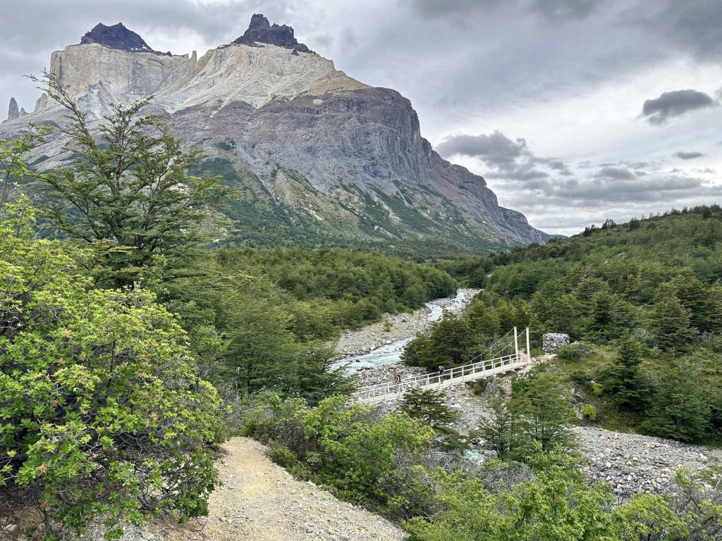 Hängebrücke auf der W-Wanderung im Torres del Paine Nationalpark