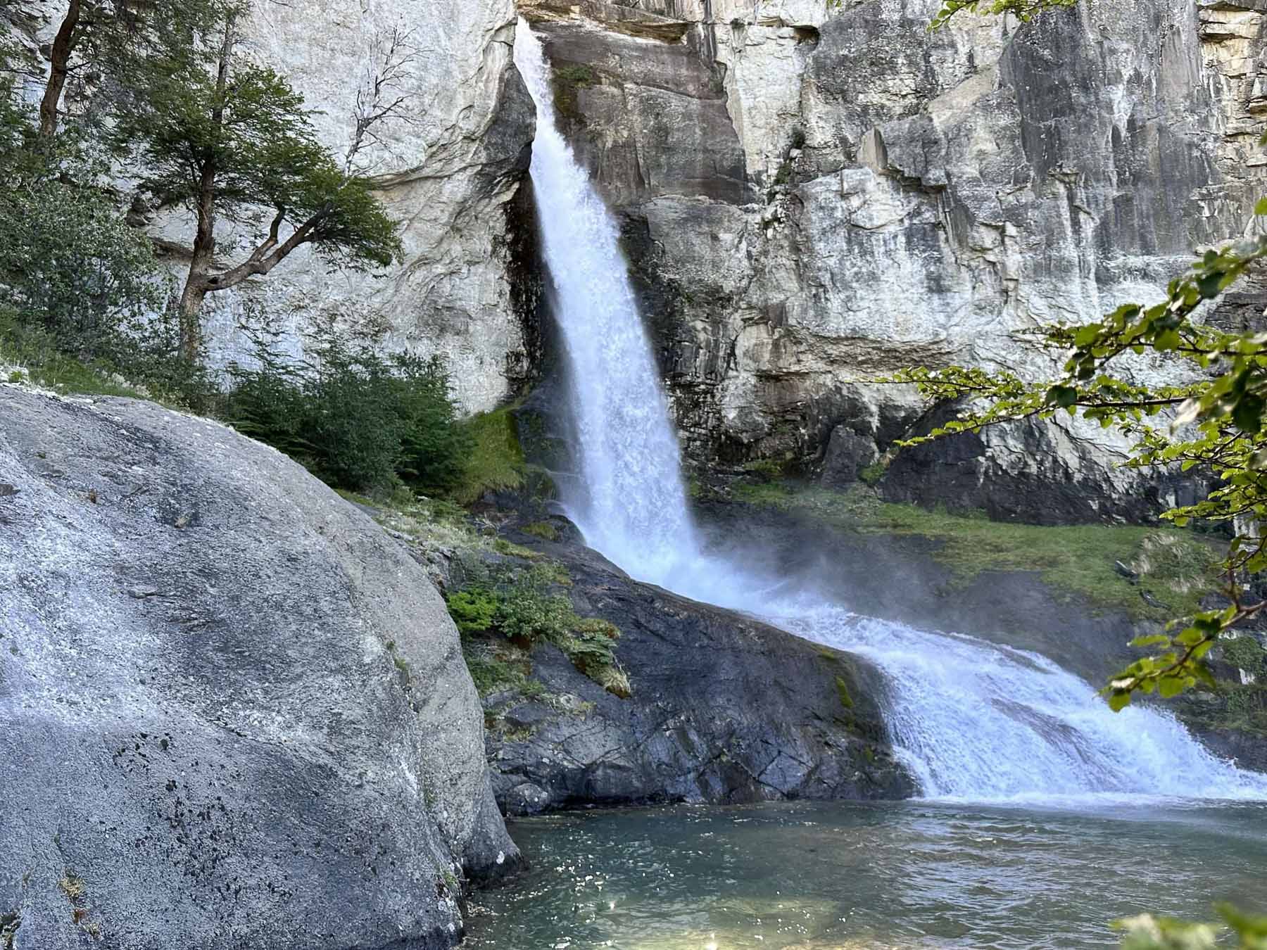 Chorillo del Salto Wasserfall bei El Chaltén in Patagonien, Argentinien