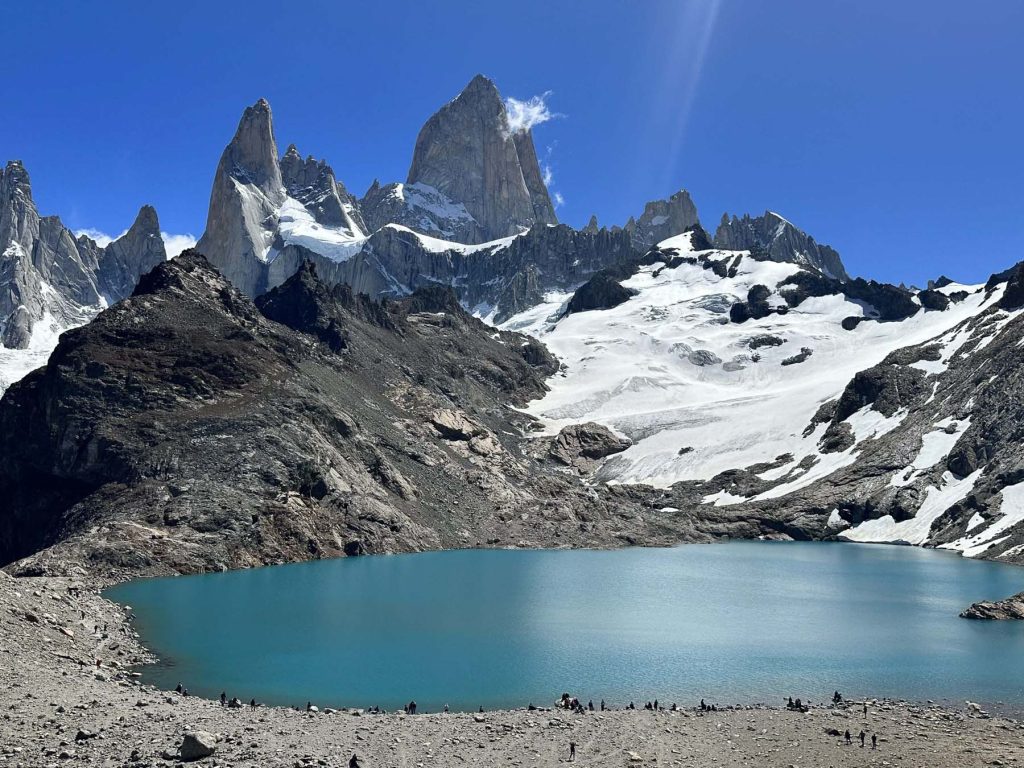 Laguna de los Tres im Fitz Roy Berg-massiv in Patagonien