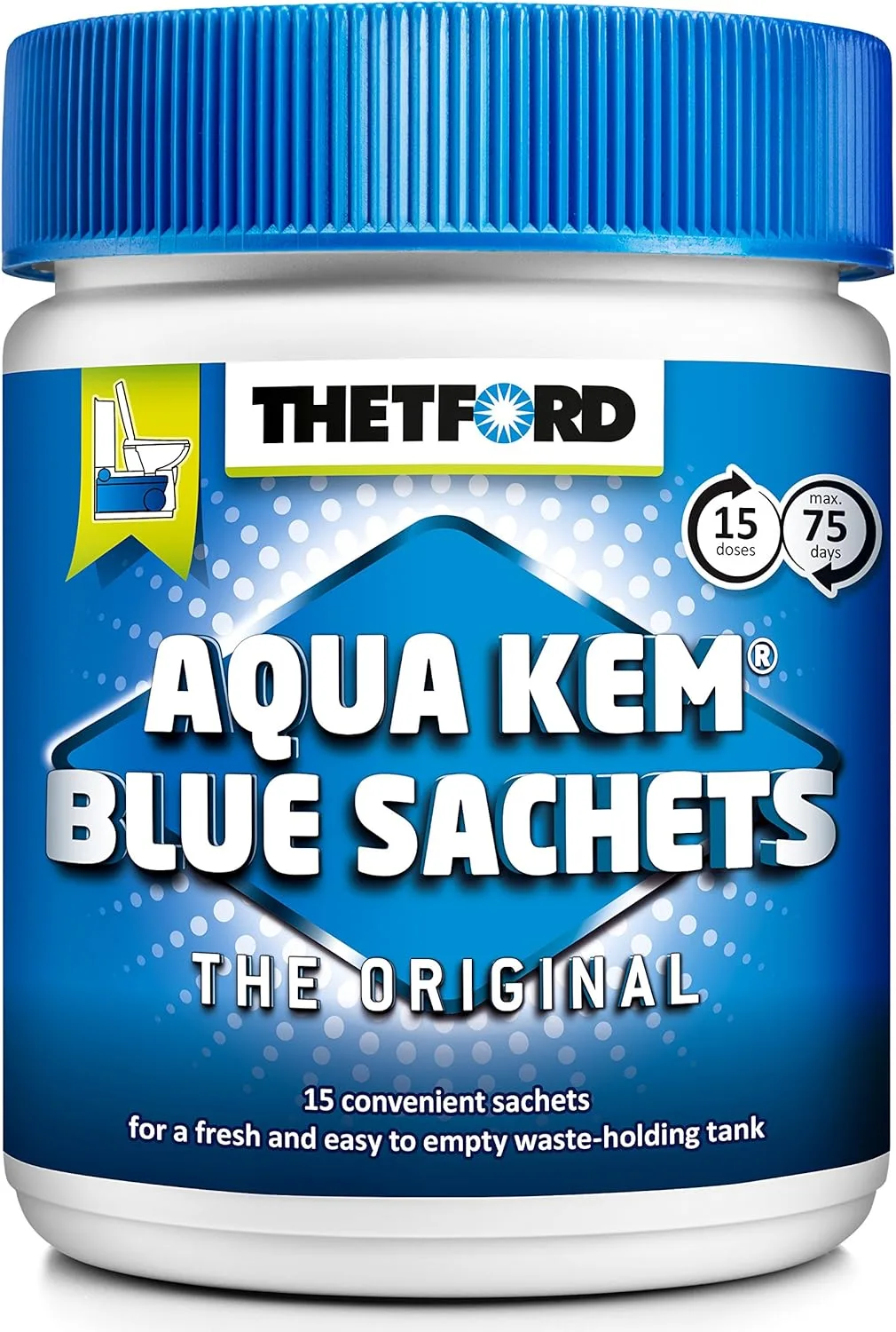 Aqua Kem Blue Sachets für eine Chemietoilette im Wohnmobil