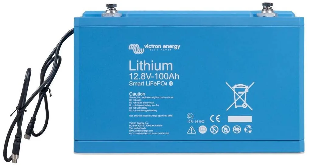 Produktbeispiel für eine Wohnmobil Lithium Batterie, die Victron Lifepo4 Lithium Batterie mit 100 Ah.