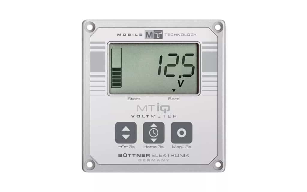 Produktbeispiel für ein Voltmeter, hier das Büttner LCD MT iQ Voltmeter.