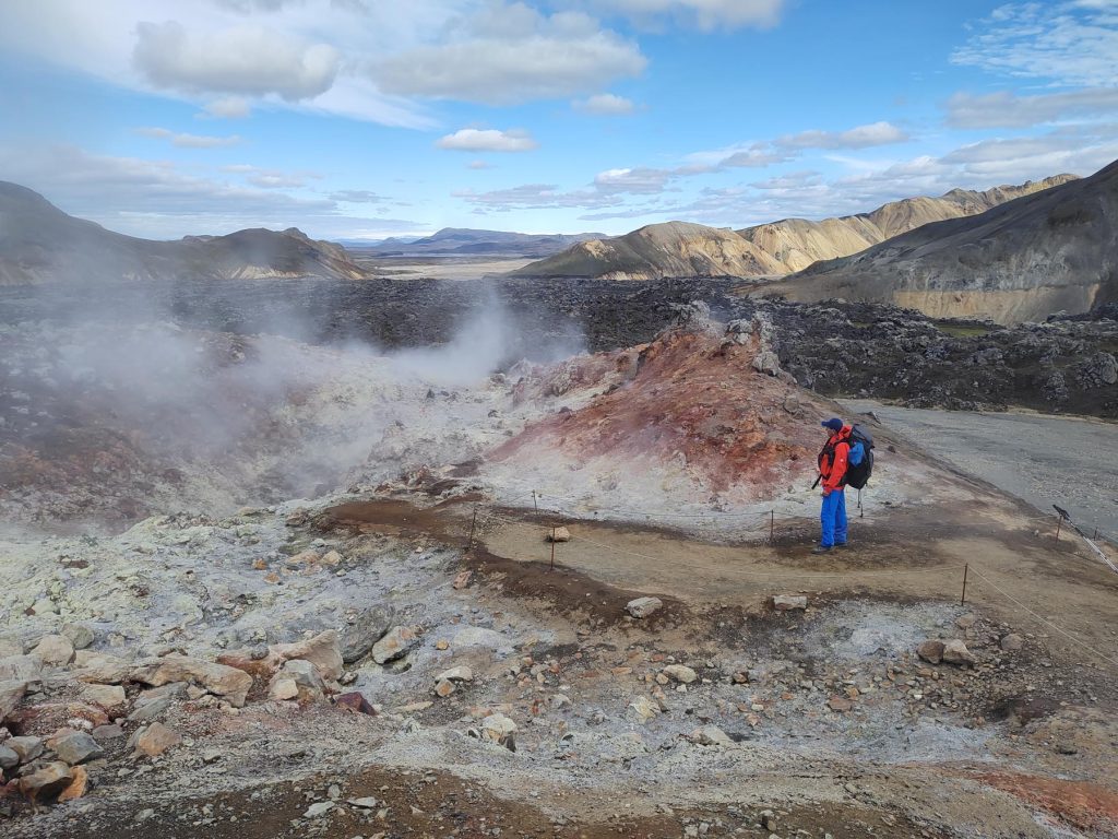 Fumarolen entlang der Laugavegur Wanderung in Island