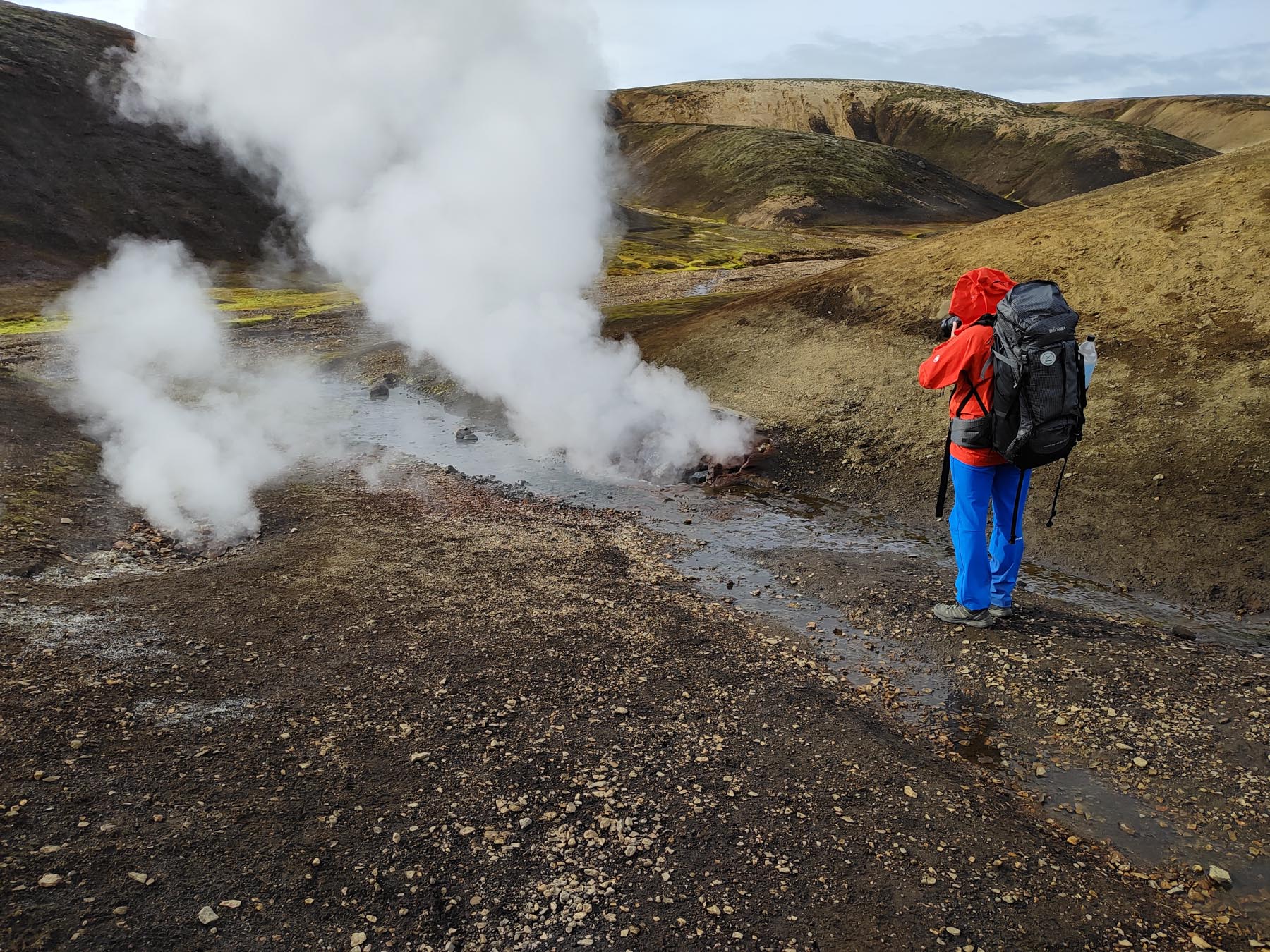 Fumarolen entlang der Laugavegur Trekking Tour in Island
