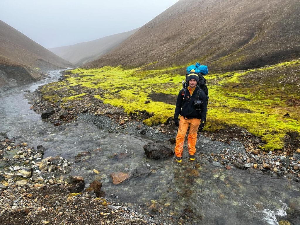 Flussüberquerung entlang des Laugavegur Trails