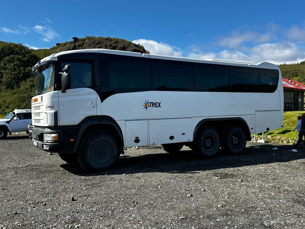 Trex Bus in Pórsmörk-Langidadur