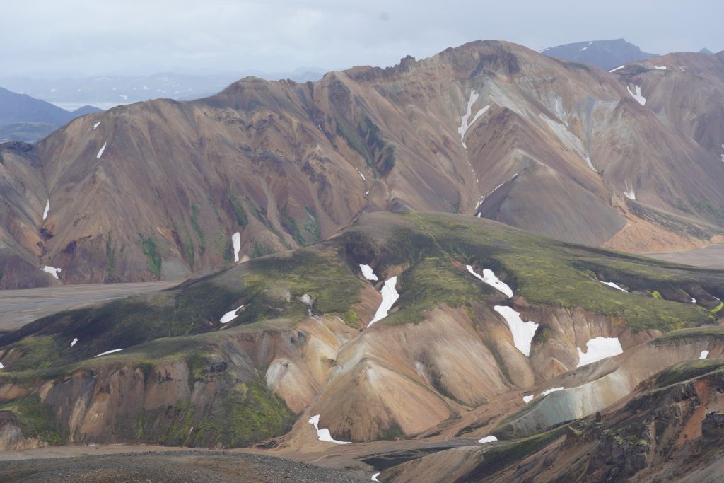 Blick auf die Rhyolithberge um Landmannalaugar