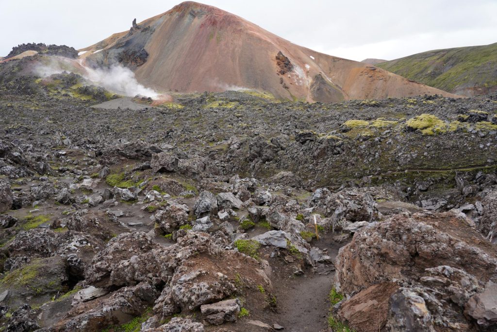 Lavalandschaft um Landmannalaugar