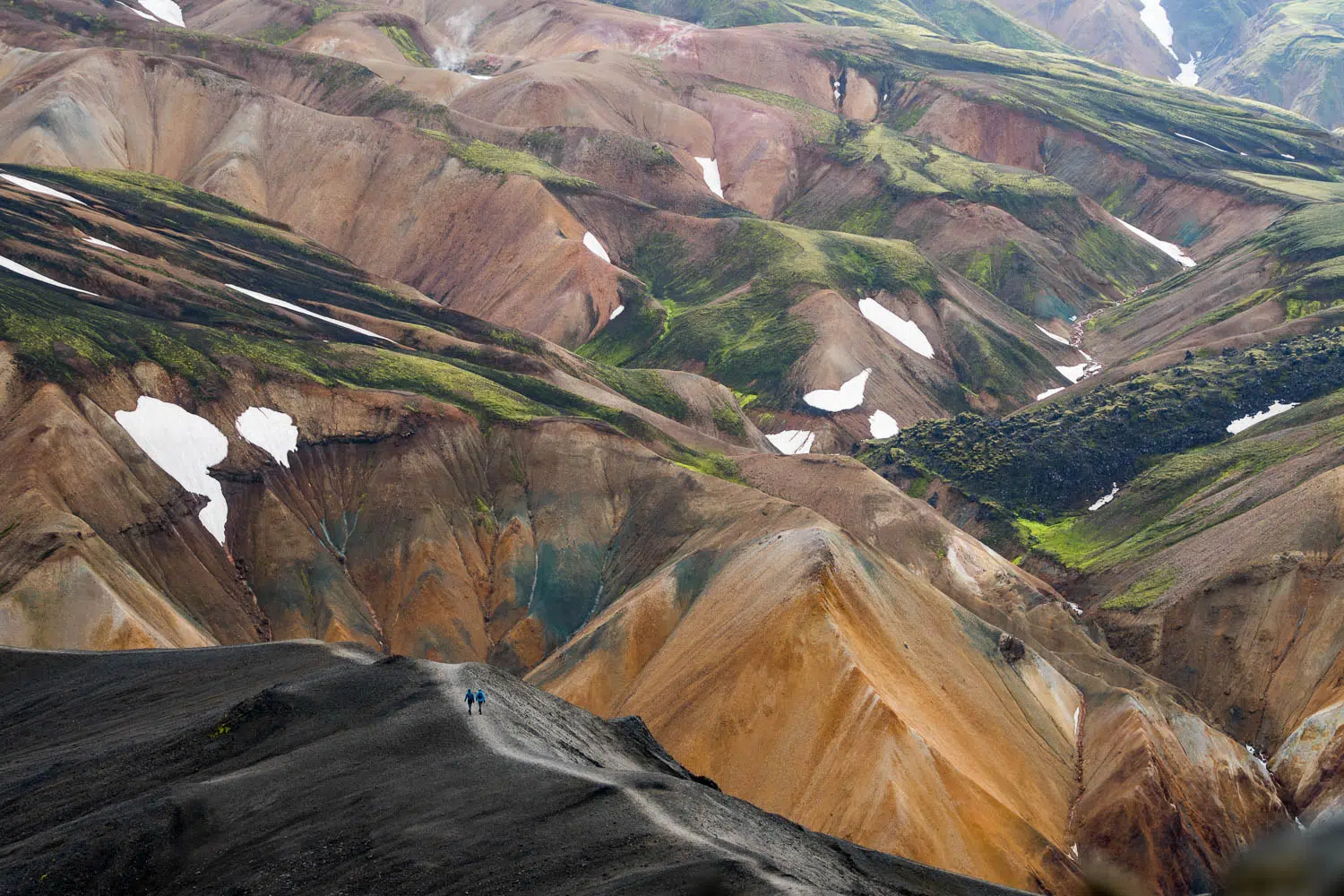 Bunte Beerge in Landmannalaugar - Fahrradtour, Bikepacking in Island