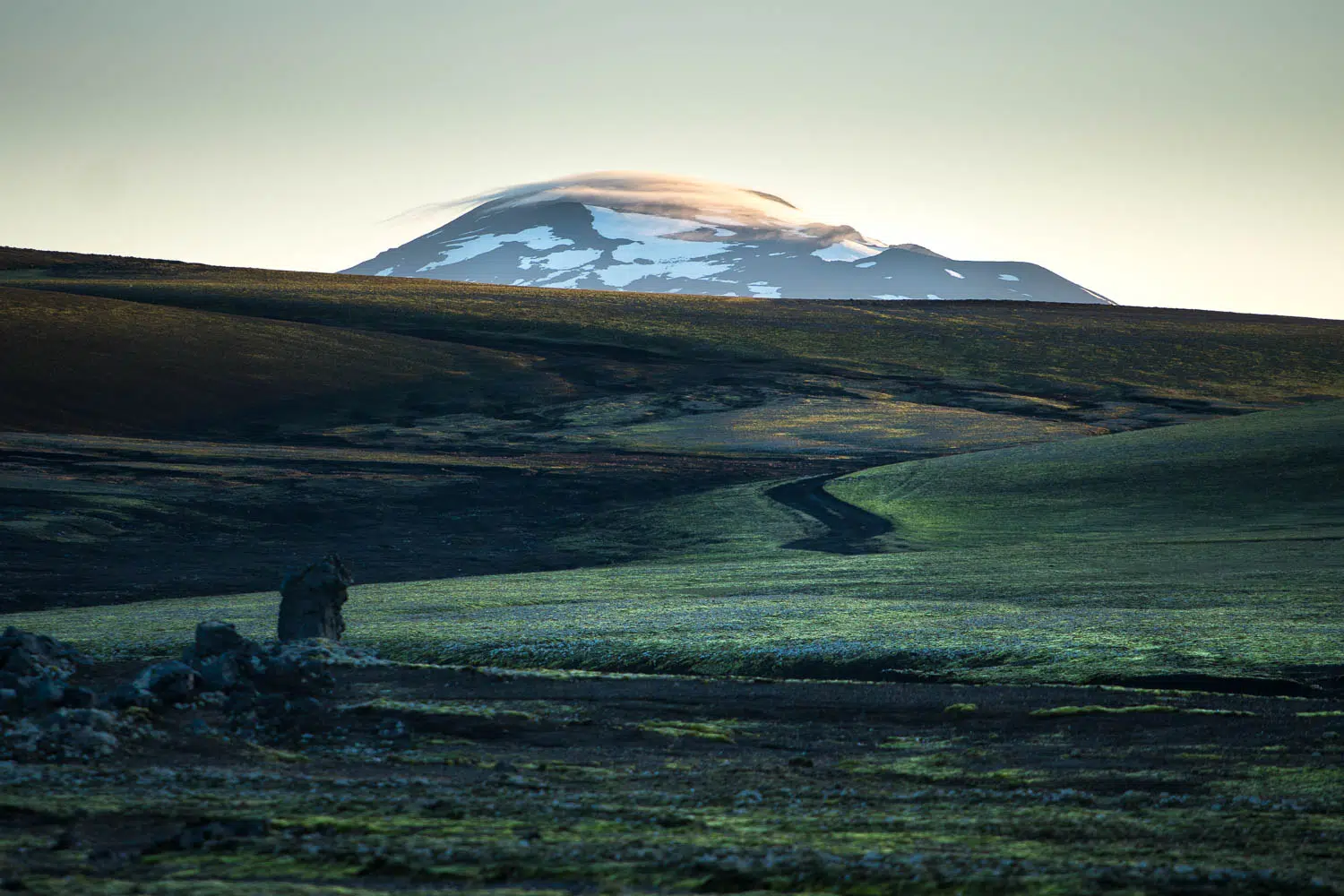 Sonnenuntergang im Hochland