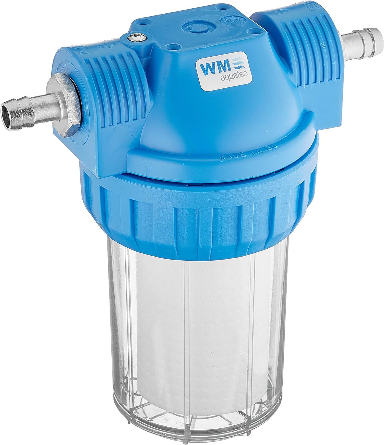 Grober Vorfilter zur Filtrierung des Wassers im Wohnmobil. Produktbeispiel von WM Aquatec