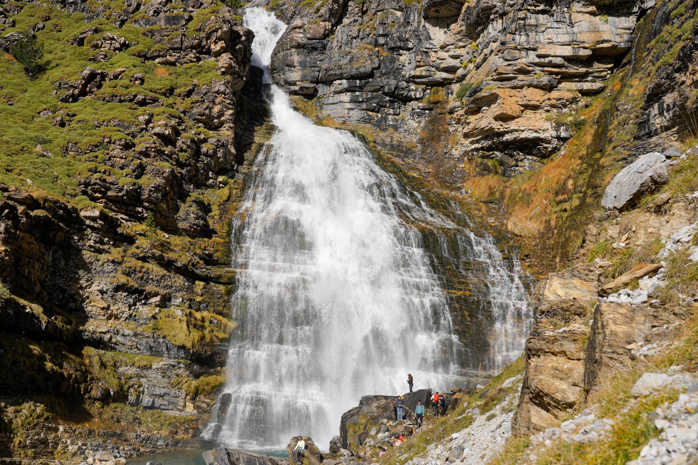 Wasserfall Colo de Cabello im Nationalpark Parque Nacional de Ordesa - Pyrenäen