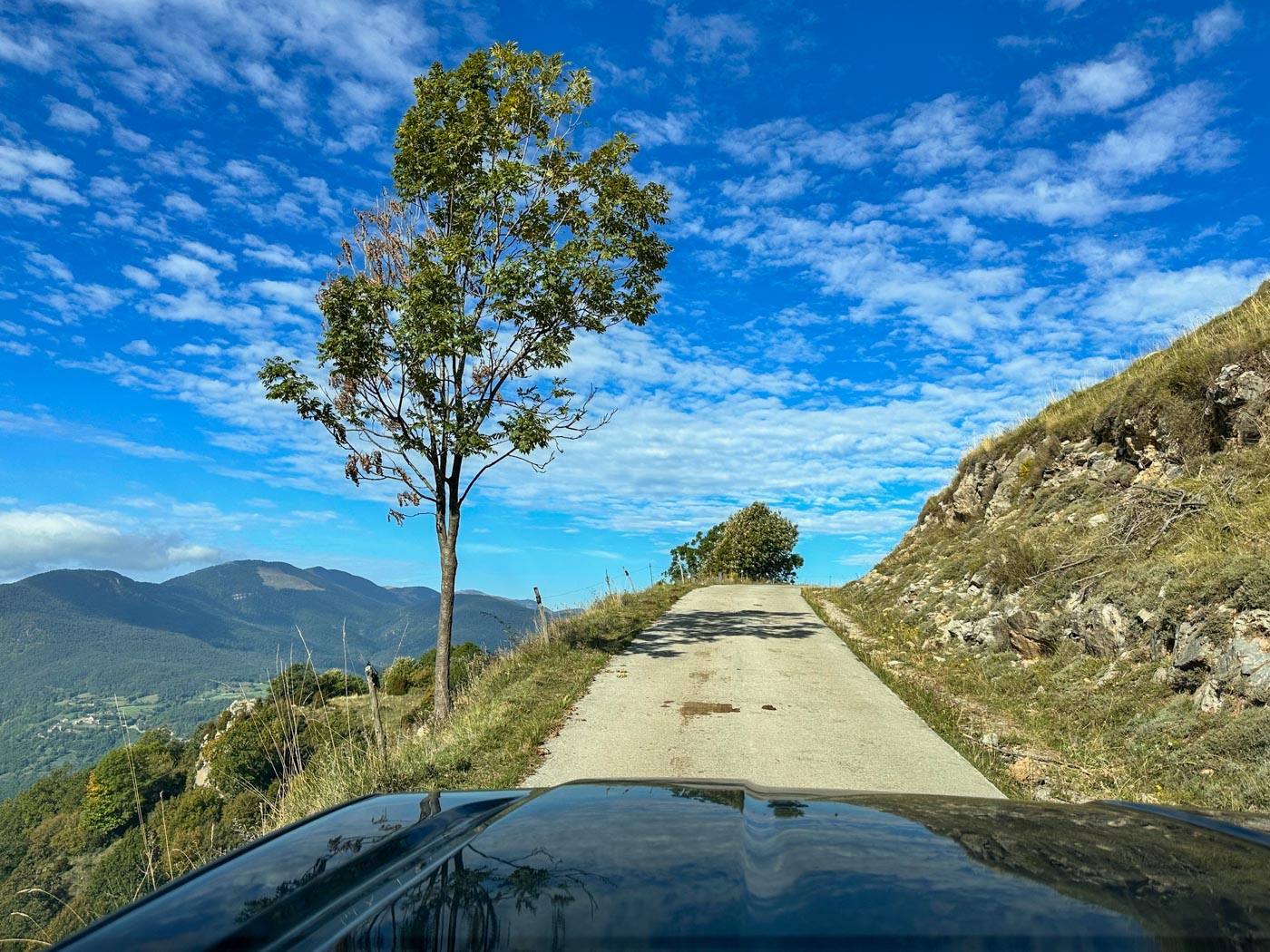 Auffahrt während der Offroad Route von Ribes de Freser nach Ripoll