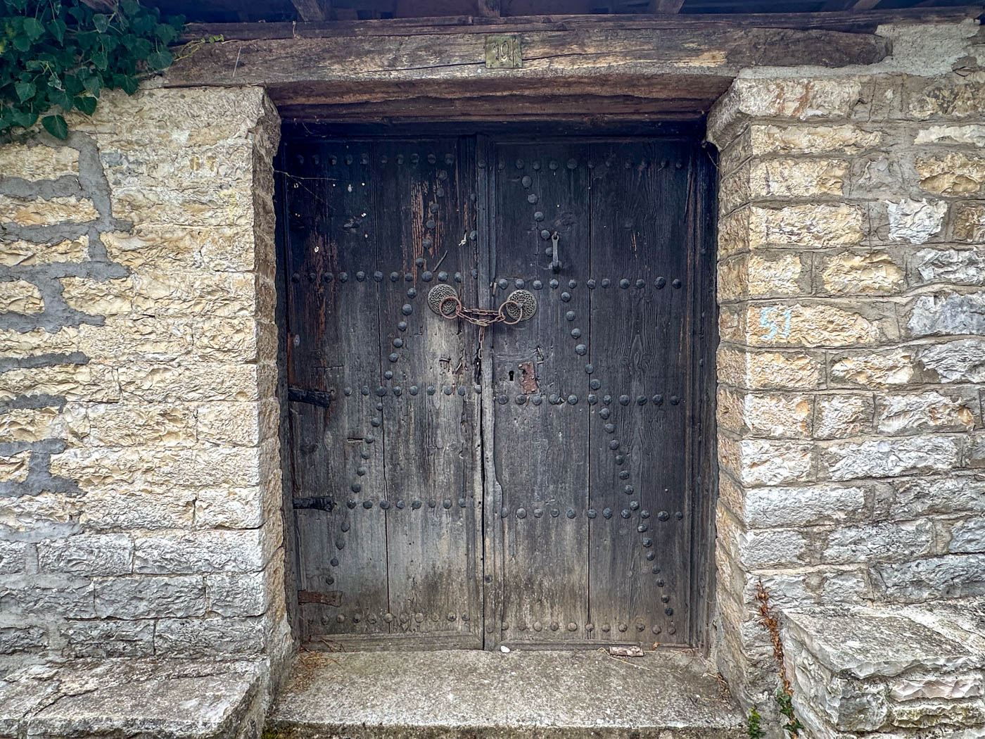 Holztüre Monodendri - Zagori Dorf