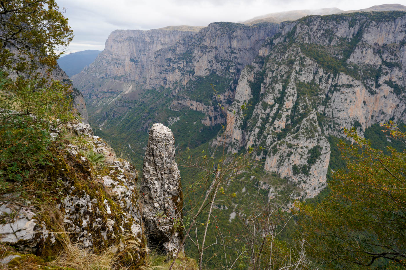 Vikos-Schlucht unweit von der Zagori Dörfer
