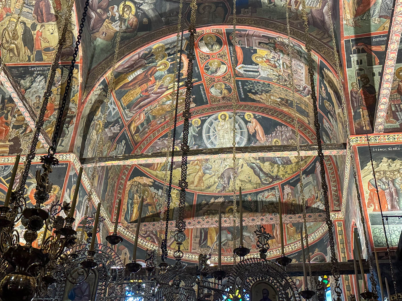 Hauptkupel der Kirch des des Méteora Klosters Metamórphosis