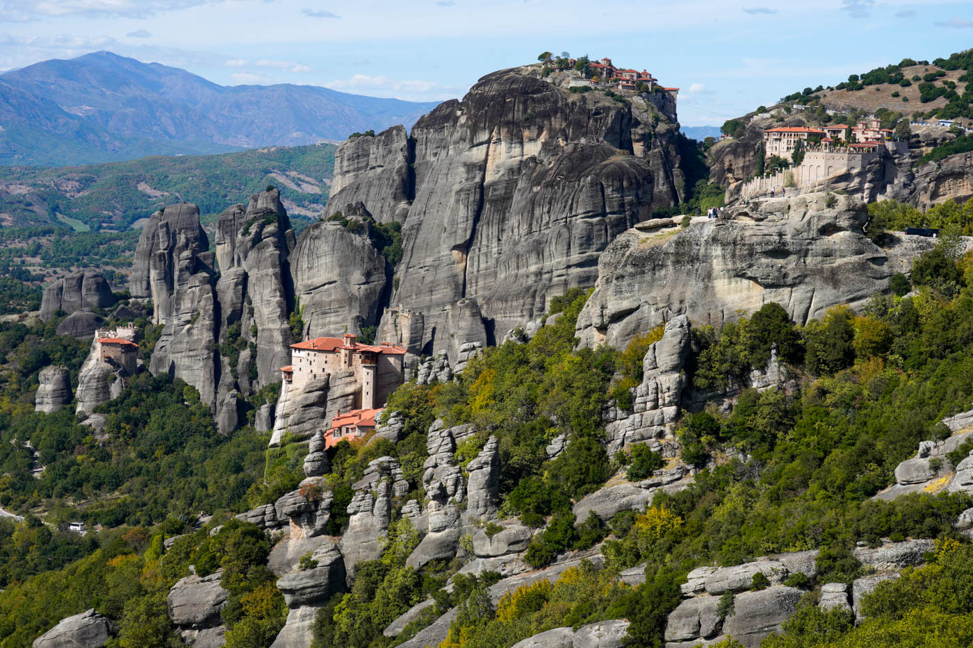 Das Metéora Kloster Ágias Barbáras Rousánou in Griechenland