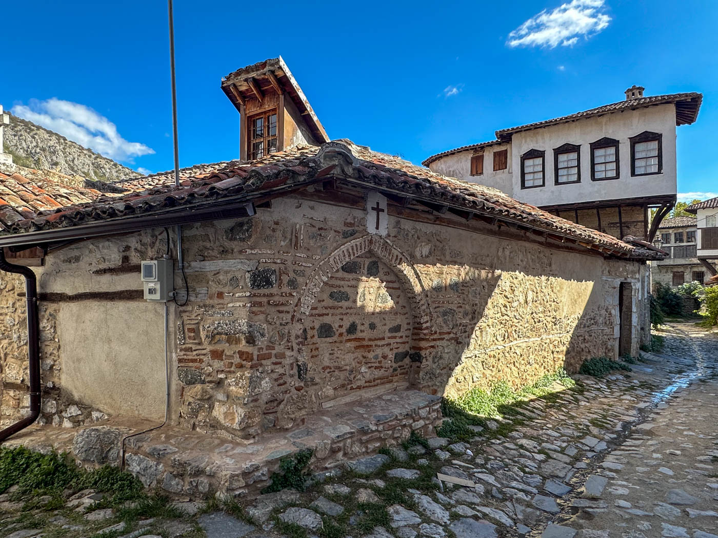 Byzantinische Kapelle in Kastoriá / Griechenland