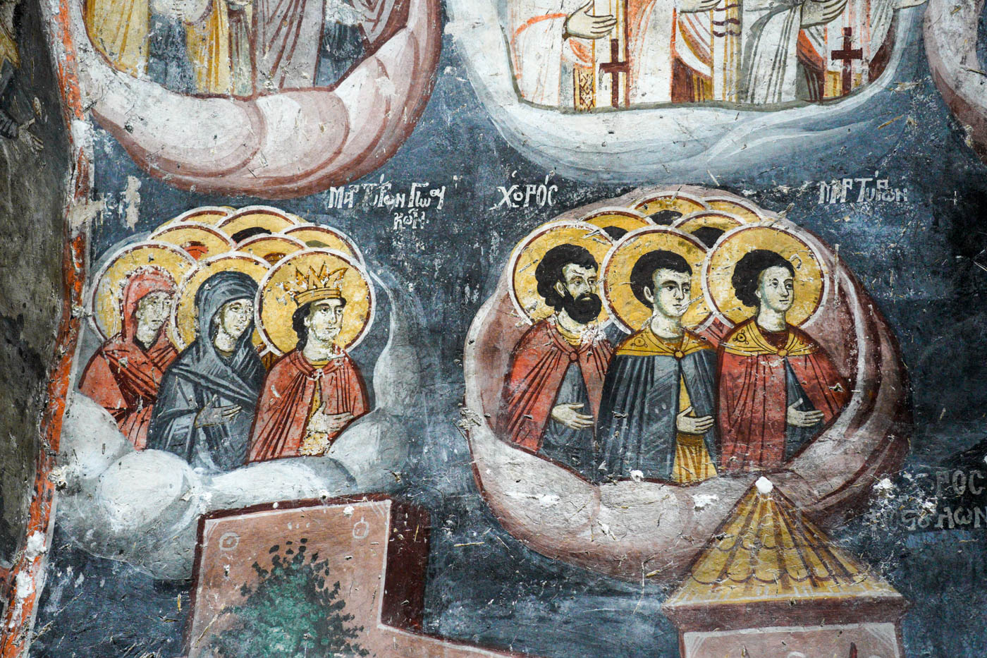 Fresken der Ágios Germanós Kapelle Basilika