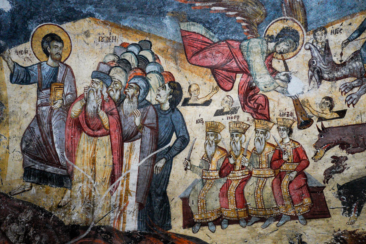 Fresken der Ágios Germanós Kapelle Basilika