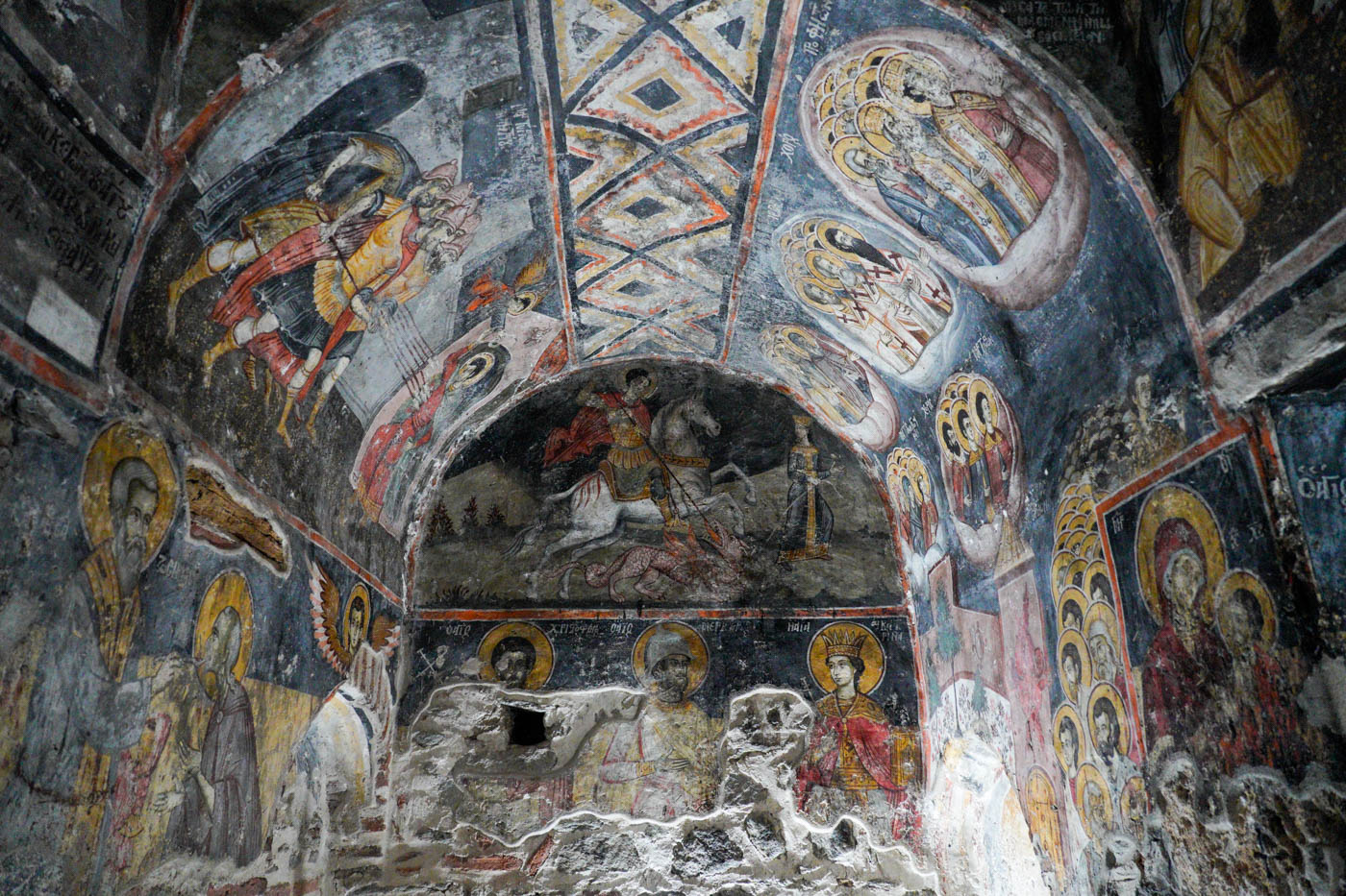 Fresken der Ágios Germanós Kapelle Basilika