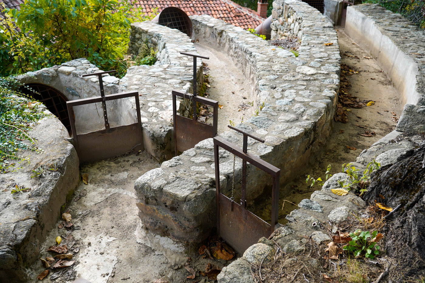 Wasserzufuhr der Mühle in der Nähe von Ágios Germanós