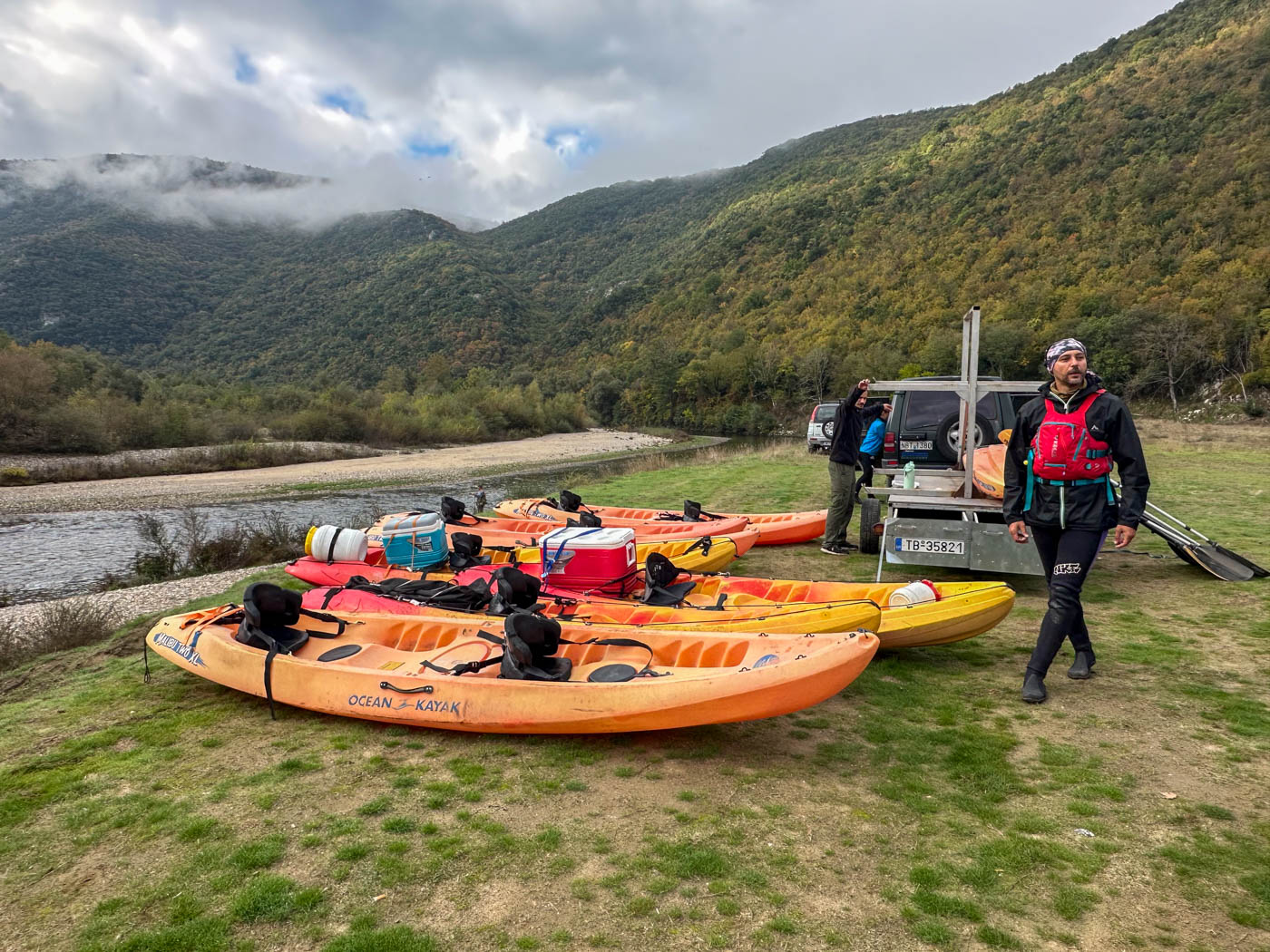 Startpunkt der Kajak-Tour auf dem Néstos Fluss in Nordgriechenland