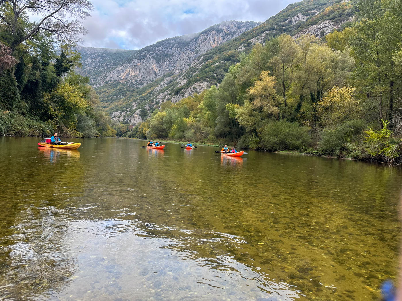 Kajak-Tour auf dem Néstos Flusses in Nordgriechenland