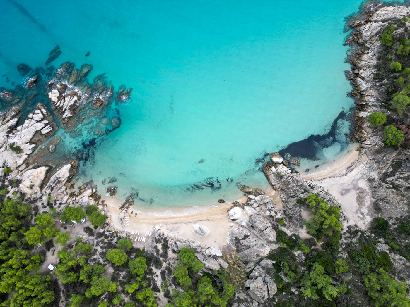 Paradies Strand auf der Halbinsel Sithonía