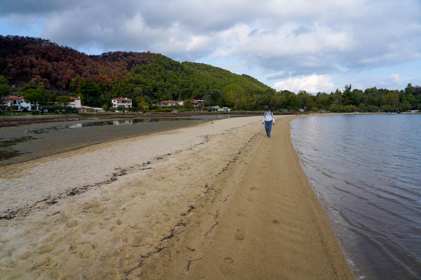 Sandbank von Vourvouróu auf Sinthonía