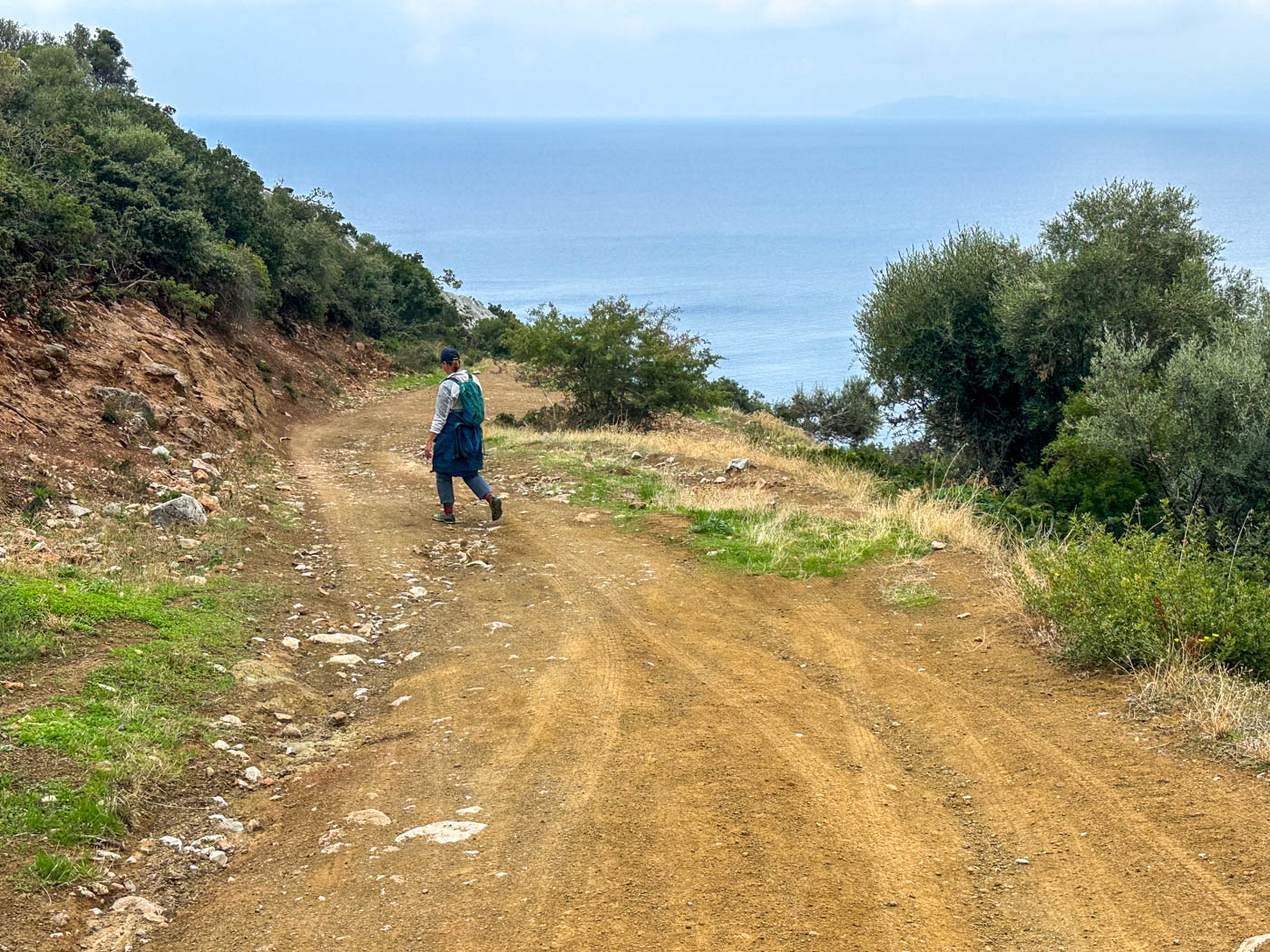 Breiter Wanderweg auf dem Weg zum Kap Sithonía in Chalkidikí