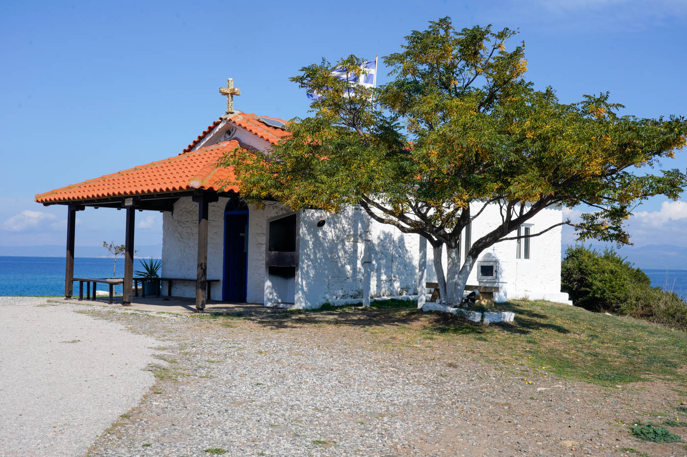 Kapelle von Kanistro, auch bekannt als Ágios Nikólaos im Süden der Kassandra Halbinsel in der Chalkidikí 