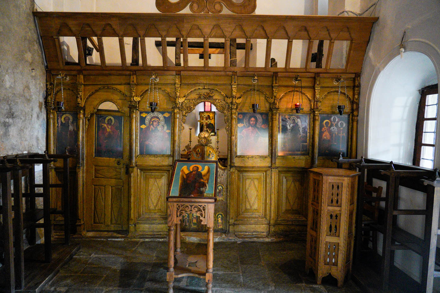 Innenansicht der Kirche Ágios Ioánis Prodromos