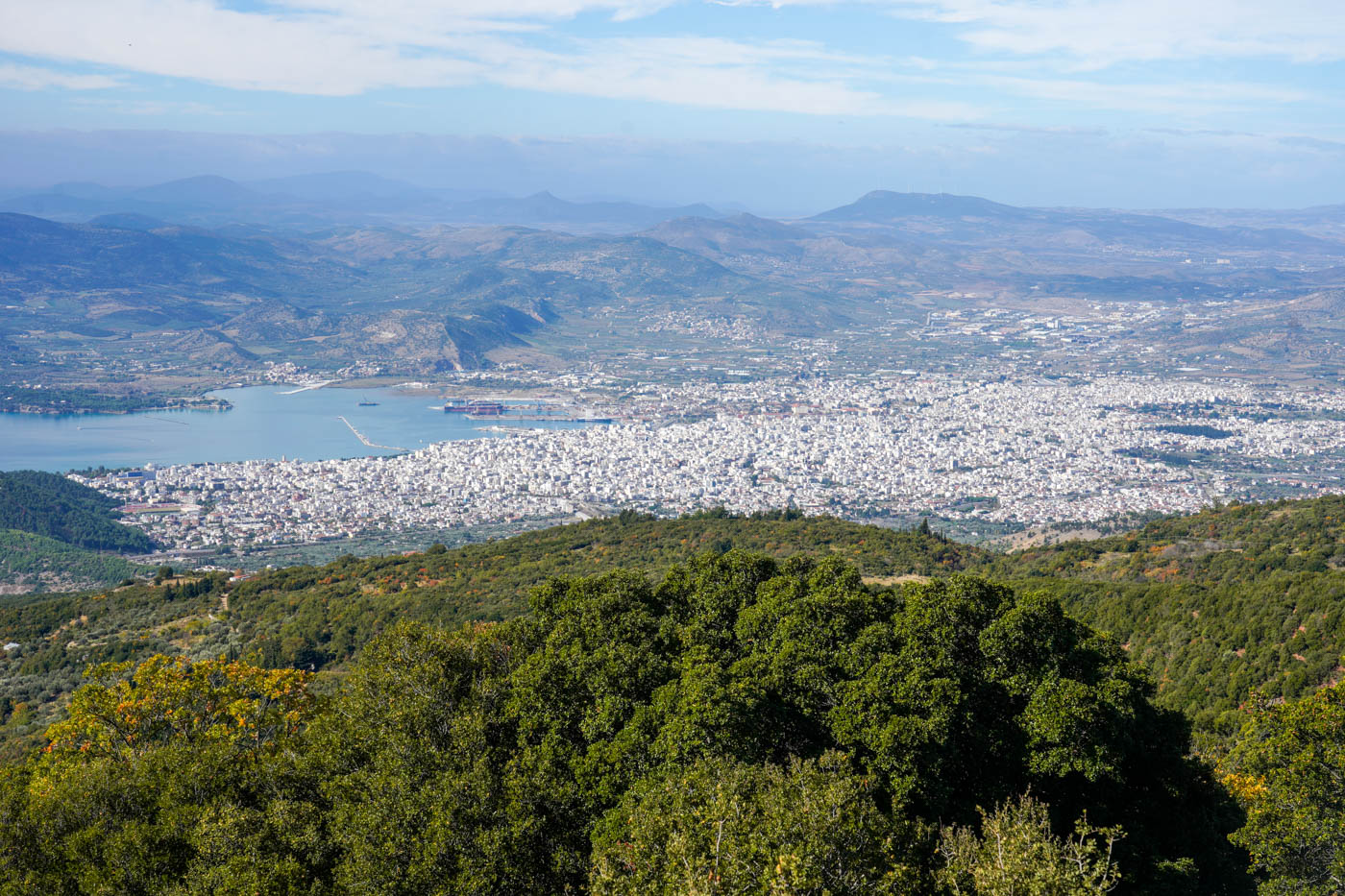 Blick auf Volos auf der Pilion Halbinsel