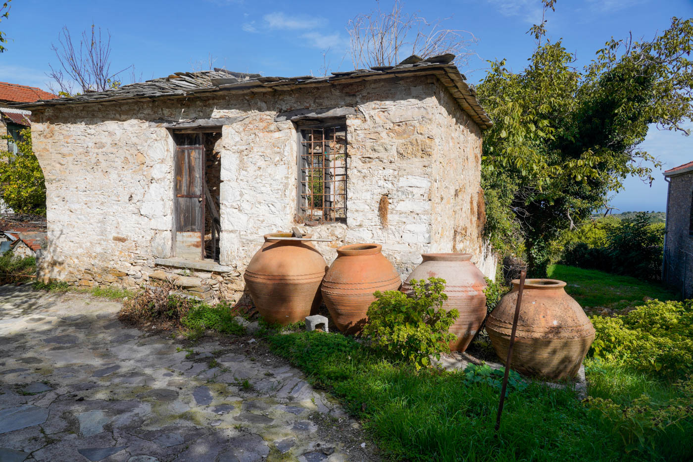 Altes Steinhaus in Xinóvrysi