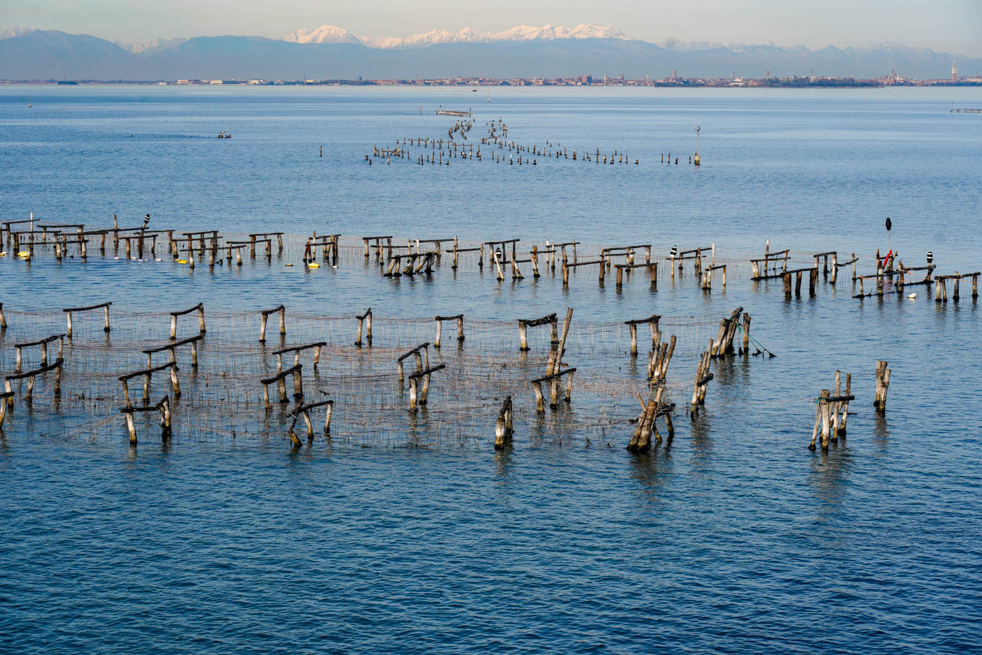 Blick von der Fähre bei Venedig auf dem Weg nach Griechenland