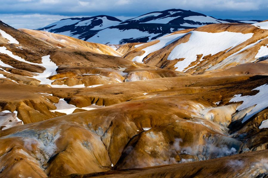 Ausblick während der Wanderung im Kerlingarfjöll